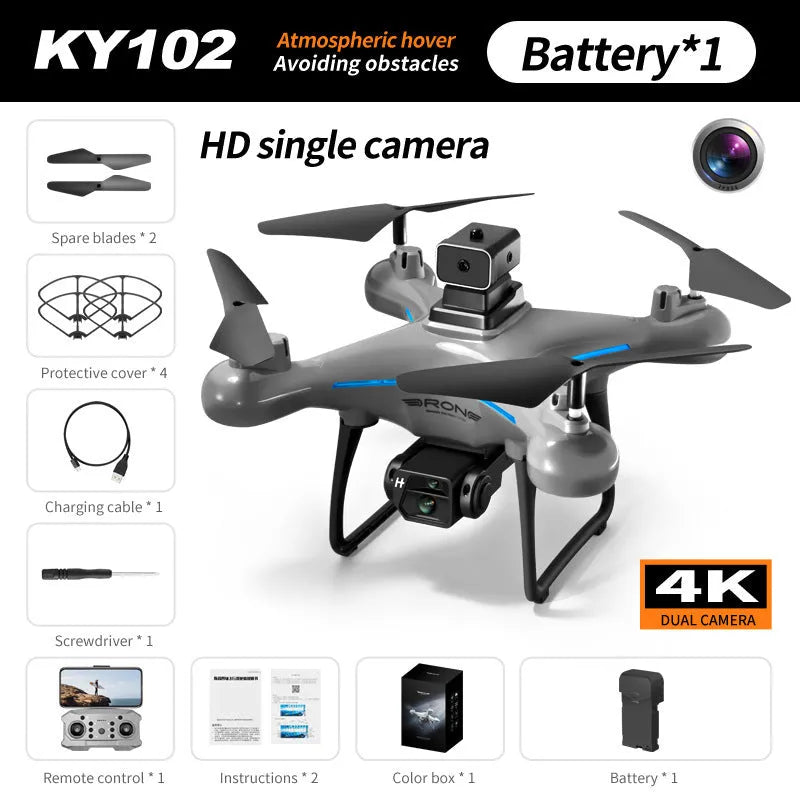 UAV HD drone for aerial photography with four-side obstacle avoidance and optical flow positioning, plastic, under 30cm