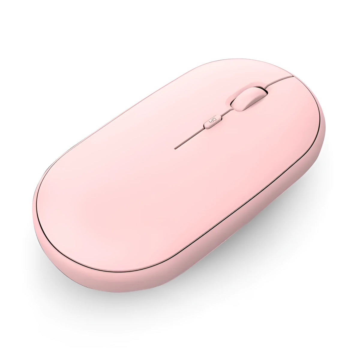 Rechargeable wireless dual-mode Bluetooth mouse, 105x60x20mm, 500mAh, 800-1200-1600 DPI, white pink green black