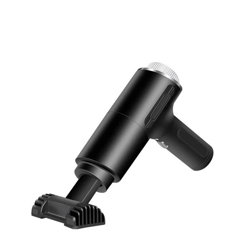 Handheld car vacuum cleaner with 9000mbar suction, 12V wired and wireless USB options, ABS body