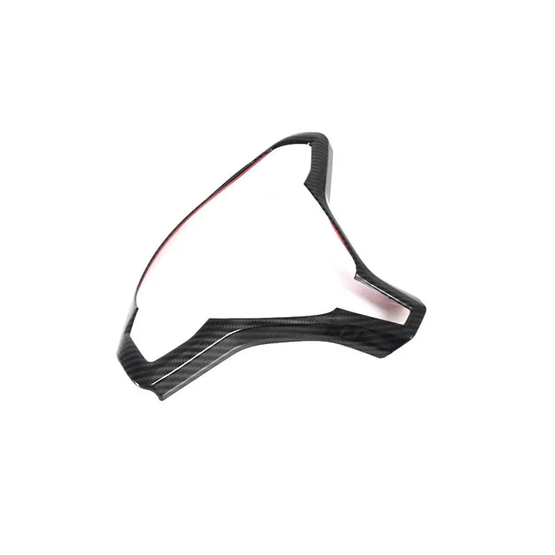 Tesla Model S steering wheel decorative frame in black carbon fibre colour