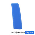 Silicone handbrake sleeve for car in black, grey, beige, red, and blue colours