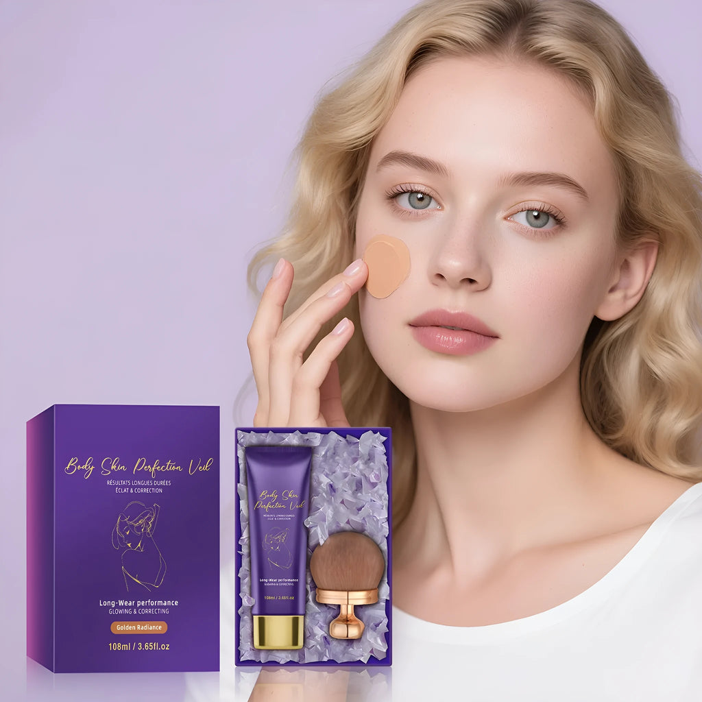 108ml daily facial skin colour cream with brush, available in Deep, Golden, Natural and Warm shades