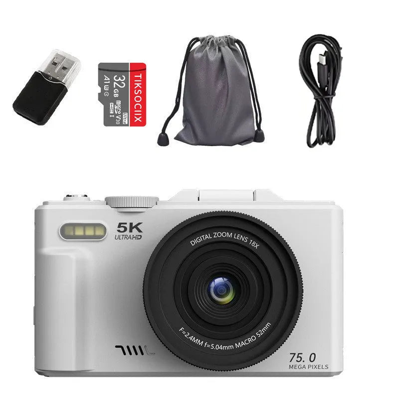 CCD camera HD digital camera with WiFi transmission in black, compact and portable
