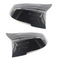 BMW F-series modified horn rear-view mirror shells in paint bright black finish
