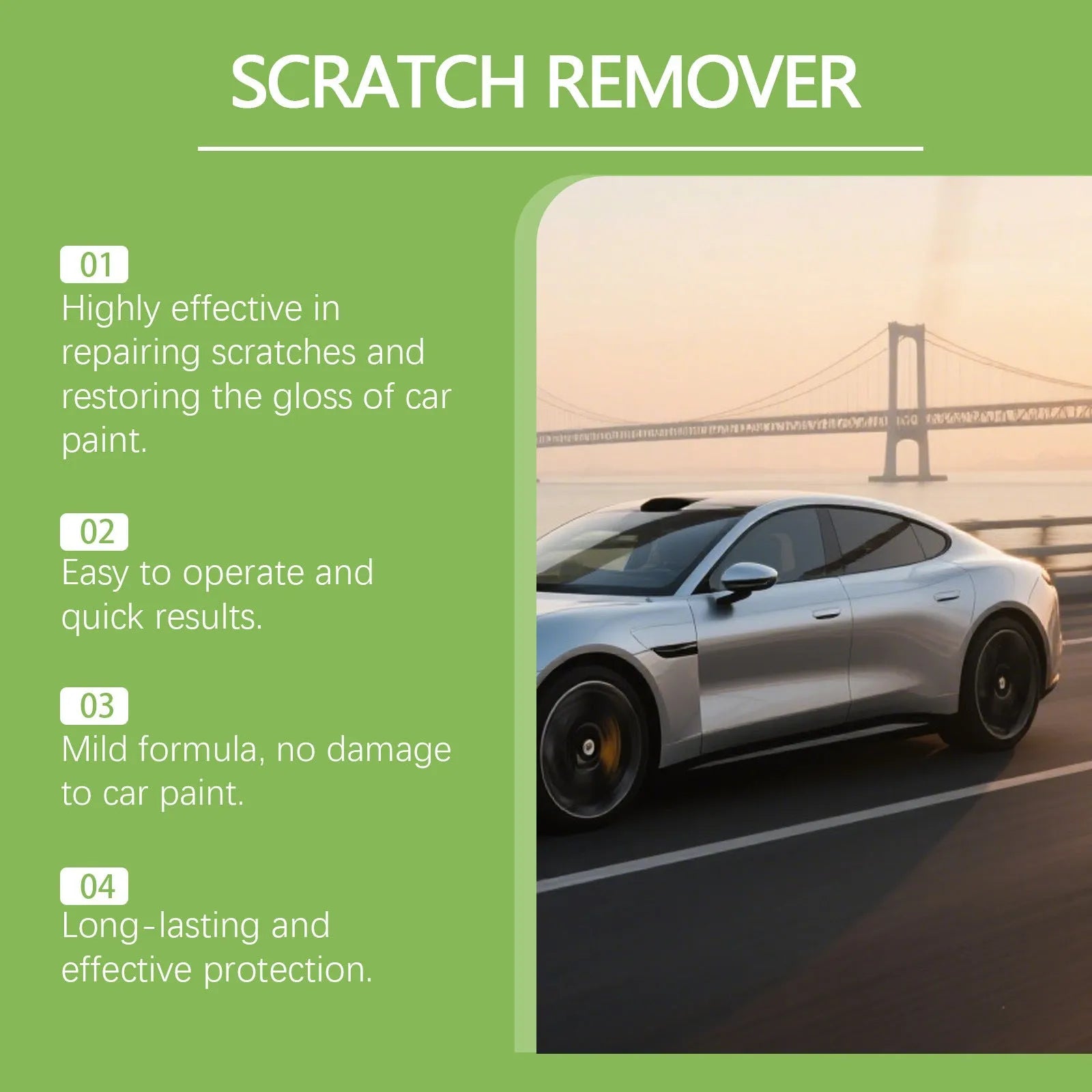 100g car scratch recovery cream in tube for minor paint scratch treatment