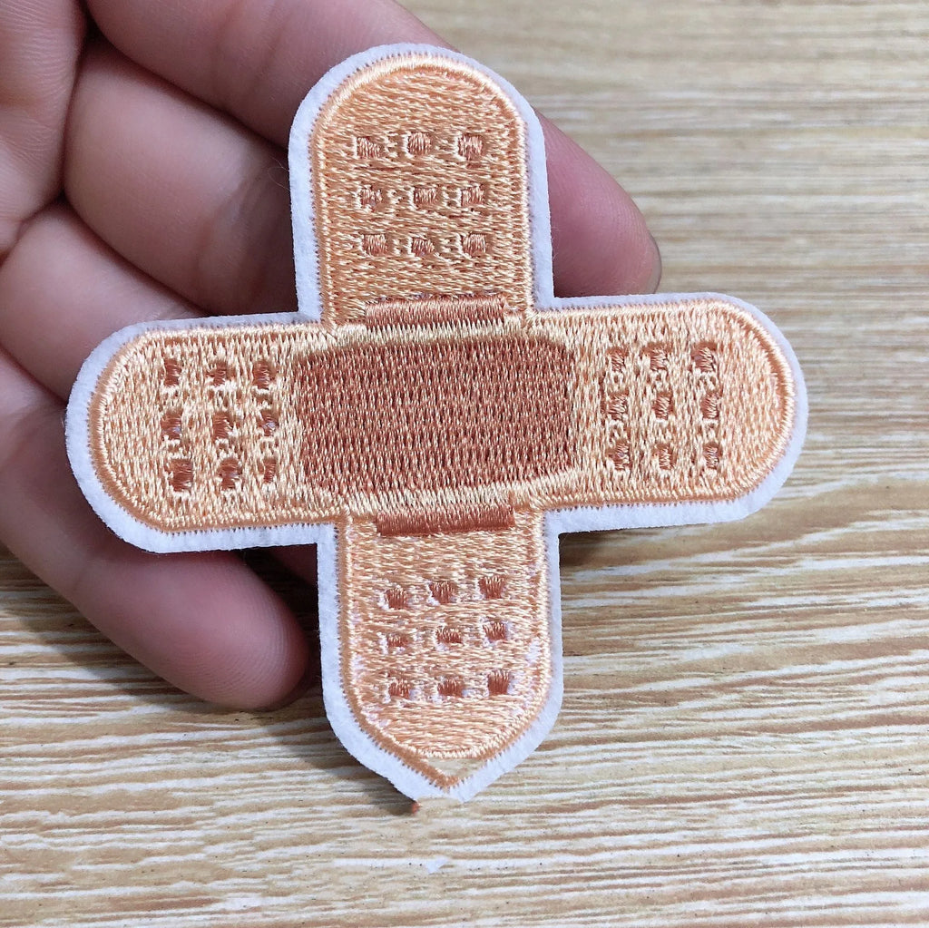 Ten embroidered fabric patch badges with detailed lace craft designs for clothing customisation