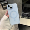 Ice Mist magnetic suction phone case in ultra-thin PC with frosted translucent finish for iPhone 17 series