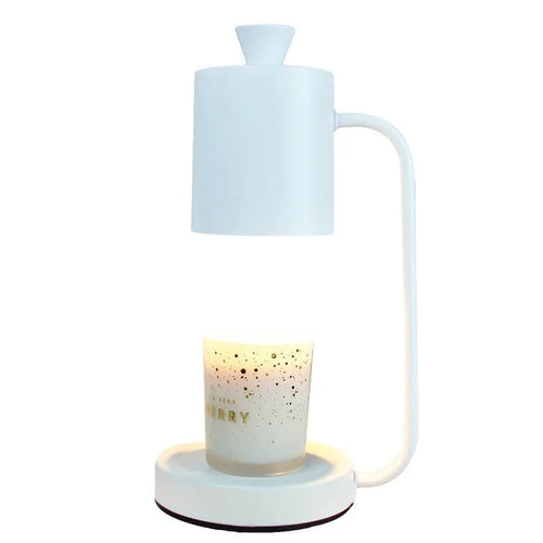White European-style metal aromatherapy wax melt lamp with dimmer switch on a 1.5m cable.