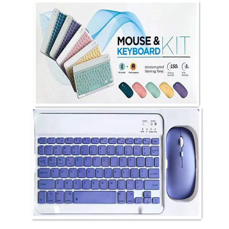 10-inch Bluetooth keyboard and mouse set in multiple colour options