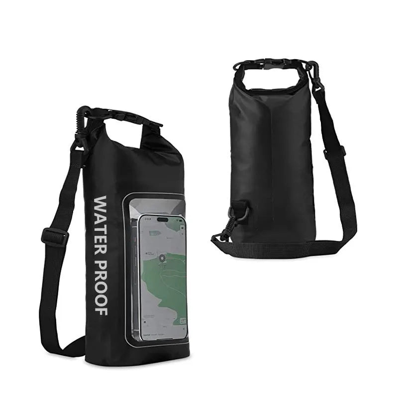 500D PVC mesh waterproof crossbody bag shown in selected colour, suitable for swimming and outdoor sports.