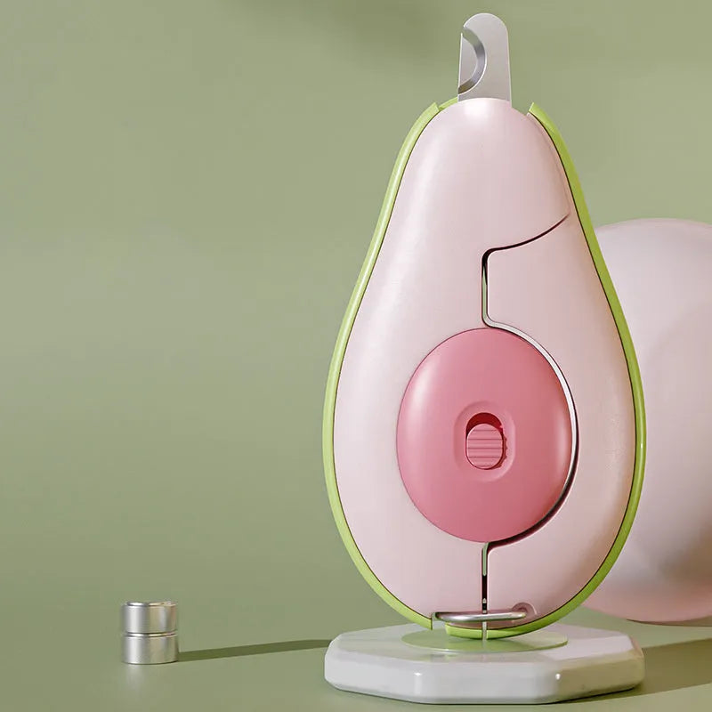 LED pet nail clipper with safety guard for small dogs and cats in green, pink or white colour