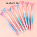 Mermaid-themed ballpoint pen with 0.38mm fine writing tip and colourful cartoon design
