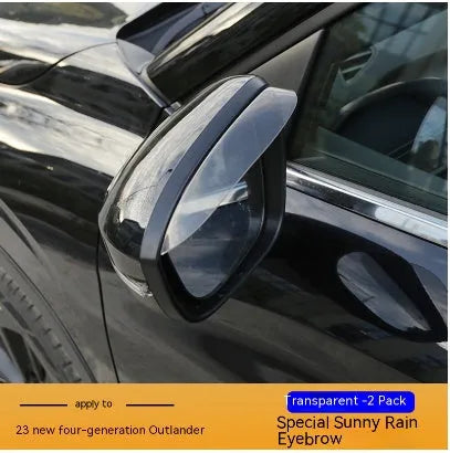 23 New Outlander window deflector set in engineering plastic, Black Warrior and translucent options