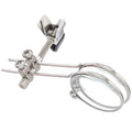 Metal clip-on magnifying glasses attachment for spectacles with glass lenses