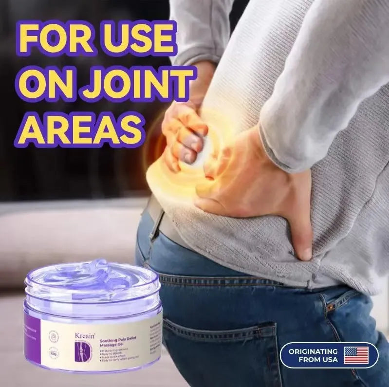 100g tube of joint pain care gel for topical application on universal skin types