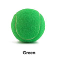 Bite-resistant rubber dog tennis ball in assorted colours, 6.3cm diameter.