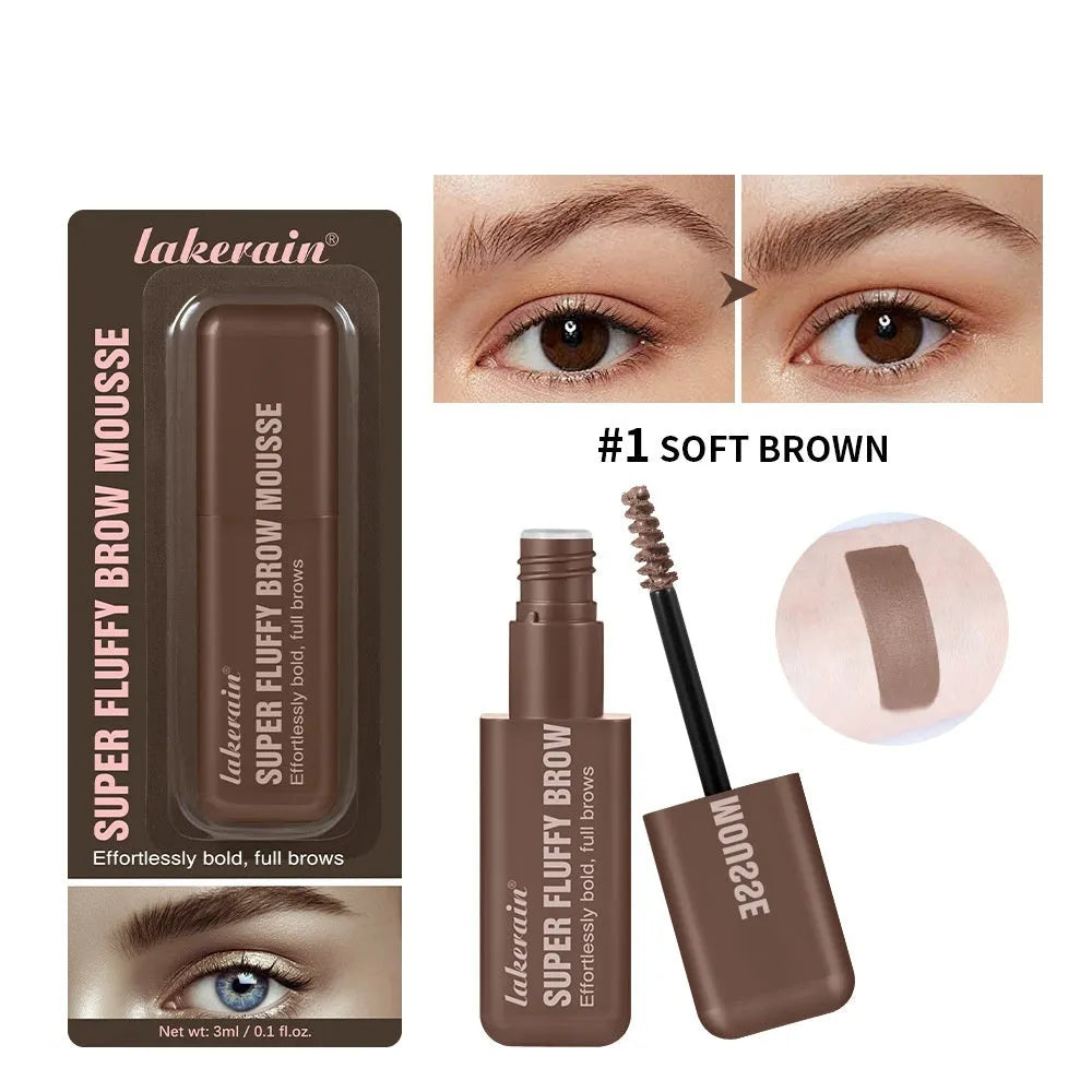 Eyebrow cream mousse for three-dimensional shaping in six colour options