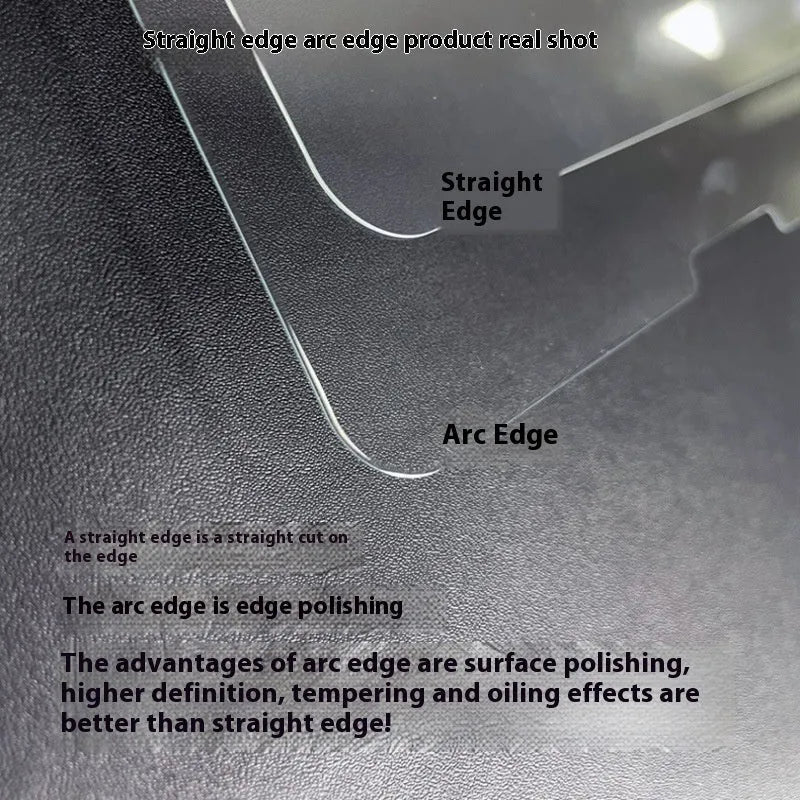 Samsung Galaxy tablet with a clear tempered glass screen protector applied, showing HD clarity.