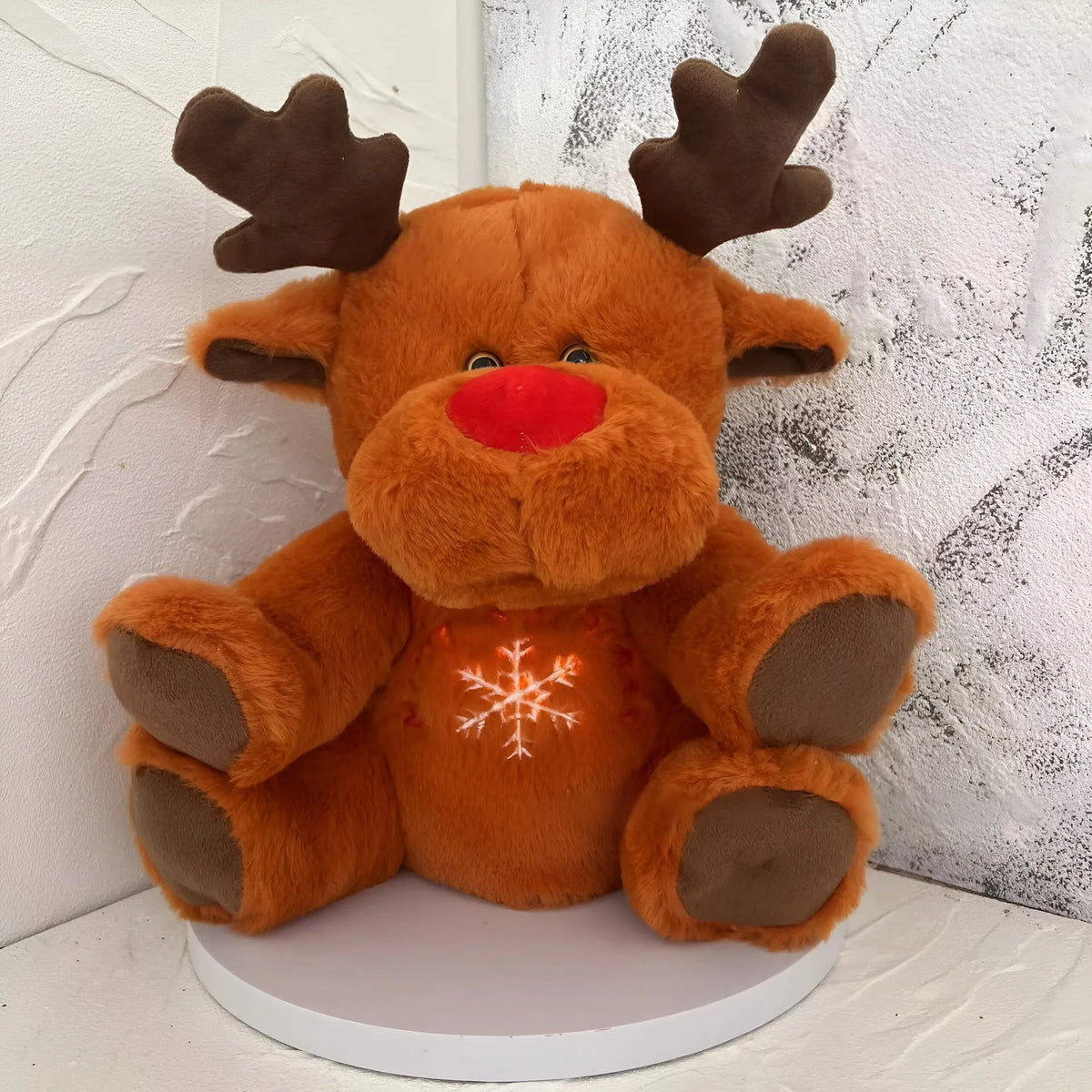 30cm plush toy in pink with breathing light card