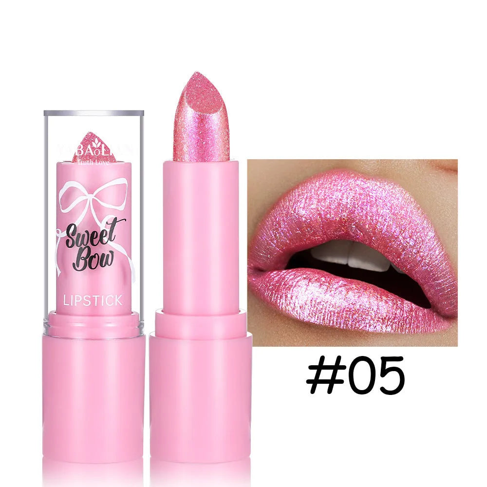 Sweetheart Bow XINGX Diamond Lipstick in Starlight Diamond series showing six colour options