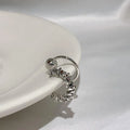 Geometric alloy ear clip earrings with irregular frosty B4710# design for women