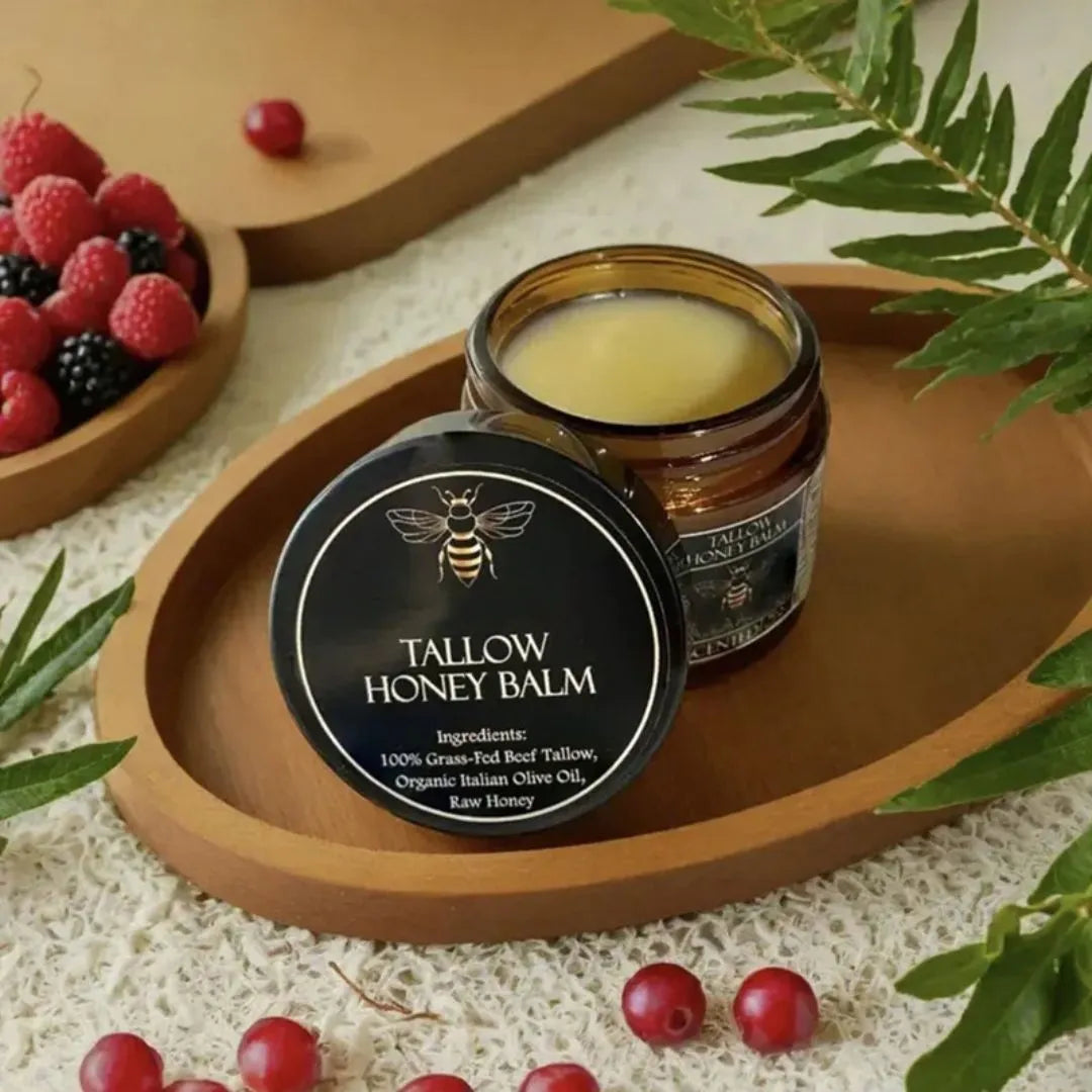 Honey Butter Moisturising Facial Cream jar with 57g net content, shown with Citrus, Lavender and Fragrance-Free options.