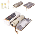 Portable LED camping lantern in creamy white and dark grey colour options