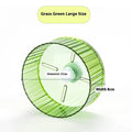 Plastic parrot exercise wheel toy in transparent colour showing rotating mechanism for bird activity