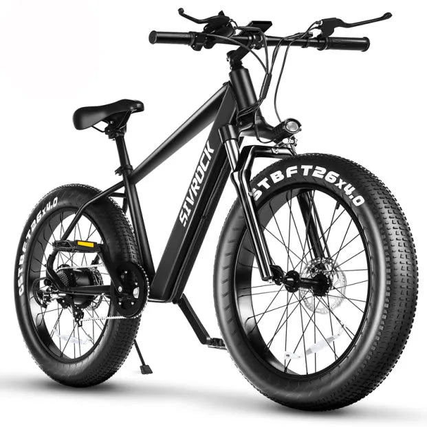 SIVROCK V1 professional electric bike with 26x4.0 fat tyres, 1000W motor, aluminium frame, LCD display and disc brakes