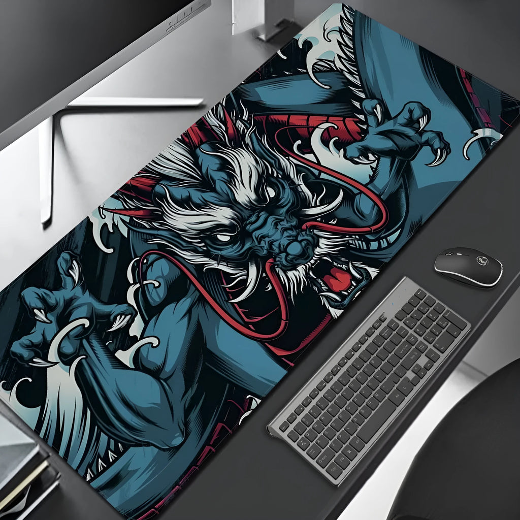 Lightweight printed rubber gaming mouse pad in sizes from 300x600mm to 400x900mm