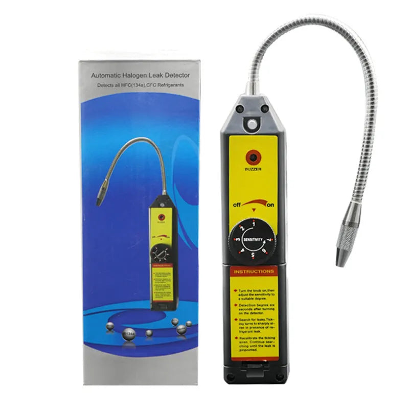 WJL-6000 halogen electronic car leak detector with 20cm probe for automotive refrigeration systems