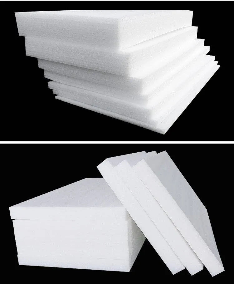 White high-density EPE pearl cotton foam board measuring 200 cm by 100 cm.