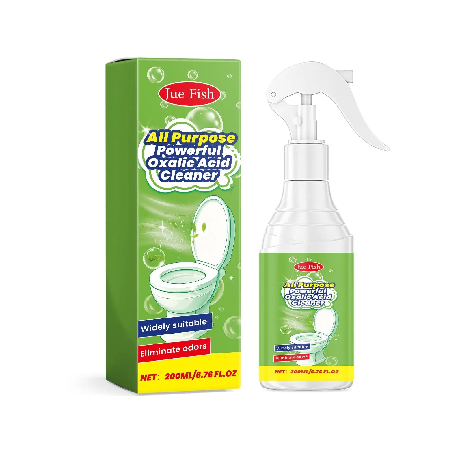 200ml multi-functional grease cleaning spray in white bottle with spray trigger, 5.5cm diameter