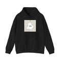 Black loose fit drop shoulder sleeve casual hoodie with front pocket