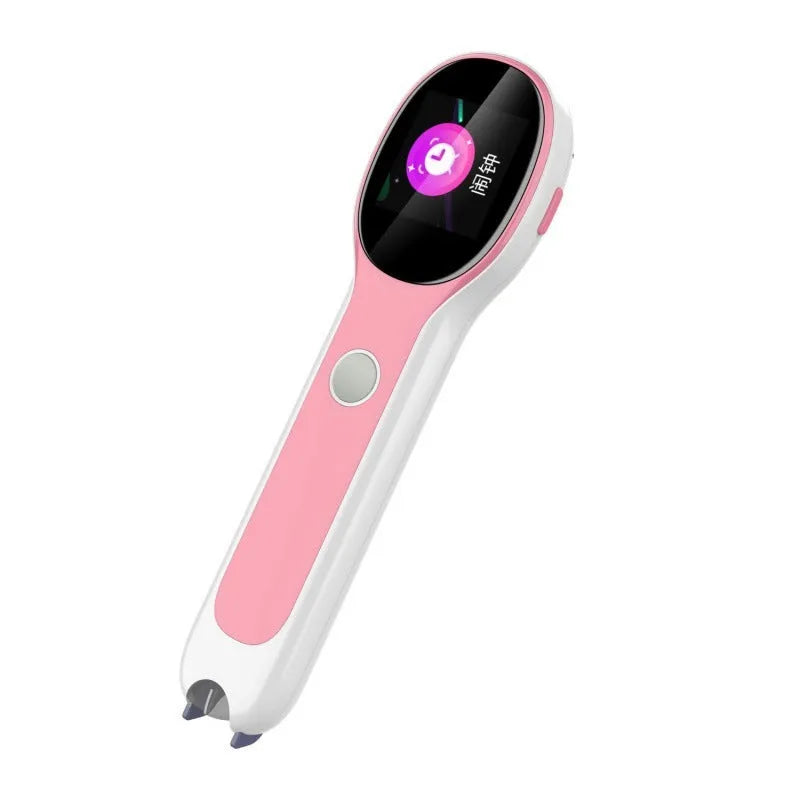 White universal reading pen for Chinese and English language learning with USB cable