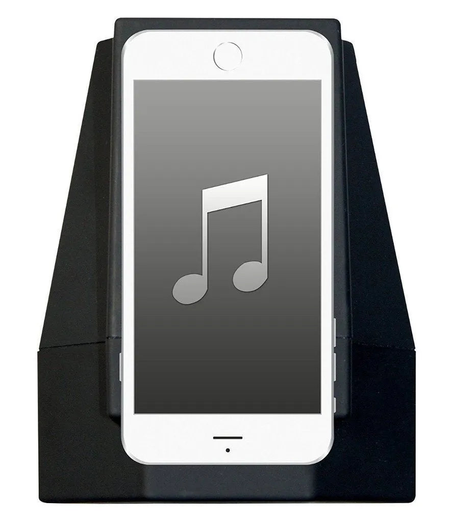 Black mobile creative mutual inductance speaker, 122x100x100mm, with USB, 3.5mm jack, 3W output