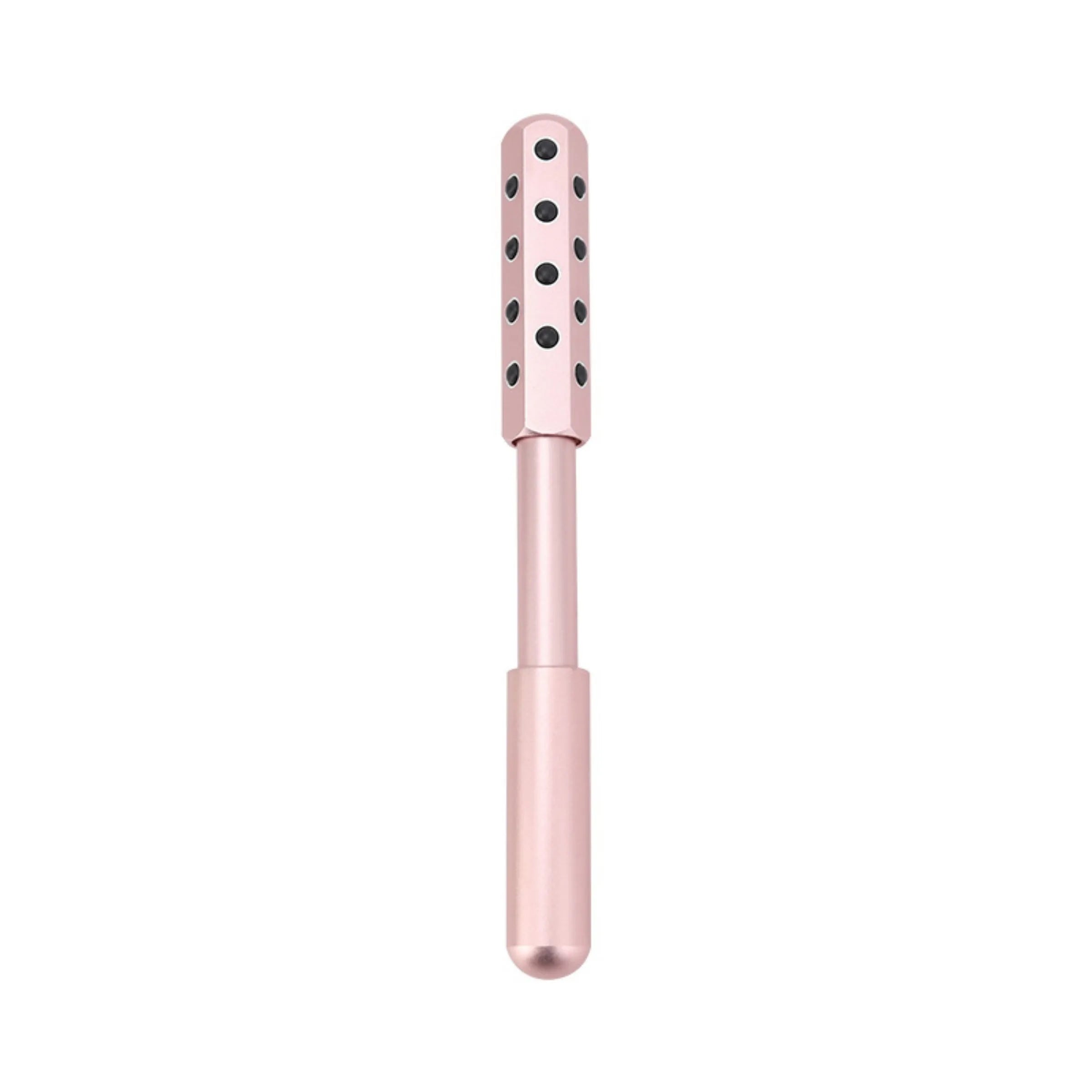 Germanium particles roller beauty massage instrument measuring 193mm long in purple colour
