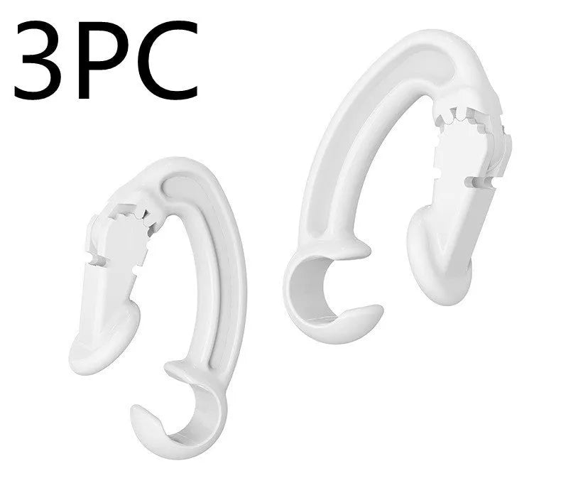 Ear hooks compatible earbud clips for sport running cycling – black ear hook with earbud attached