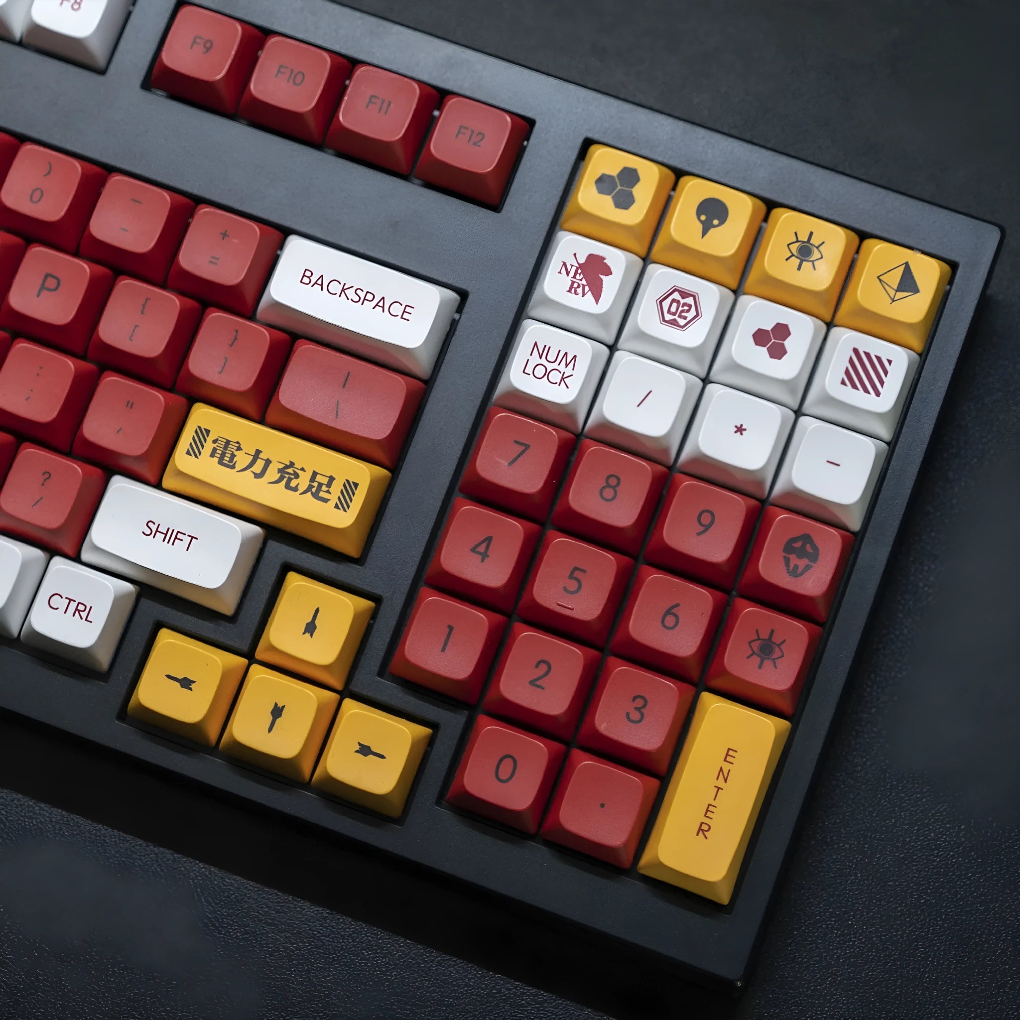 PBT sublimation key cap set with Boy and Girl colour matching for mechanical keyboards