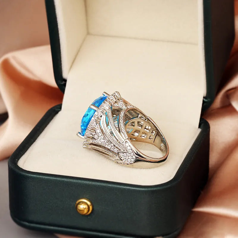 Italian court retro hollow women's ring KYRA0406 colour brass steel construction