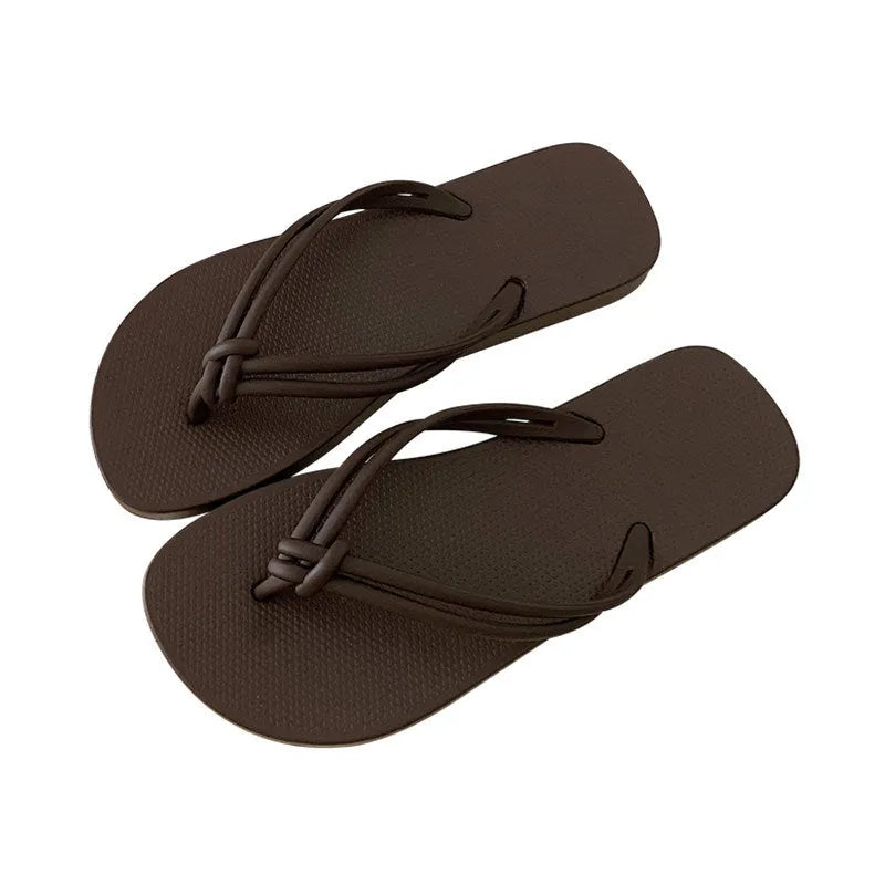 Men's PVC flip flops with toe covering in multiple colour options