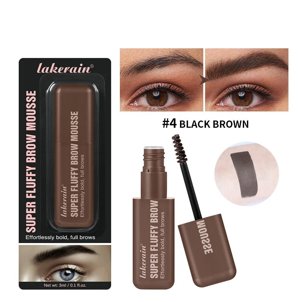 Eyebrow cream mousse for three-dimensional shaping in six colour options