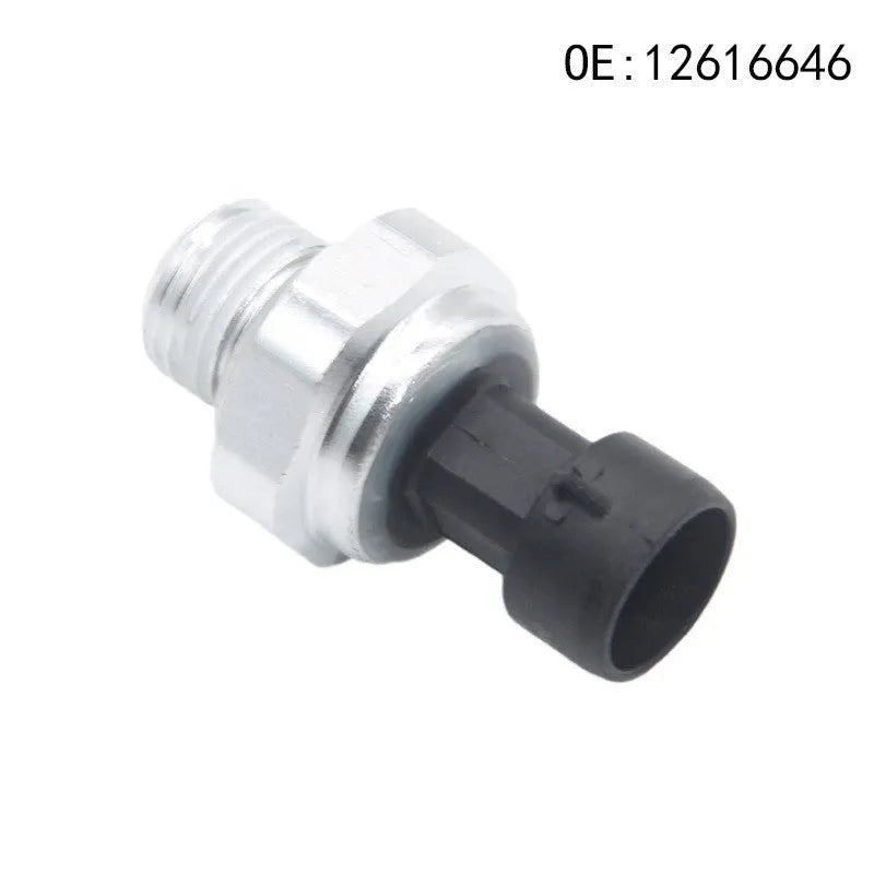 Silver metal fuel pressure sensor for automotive applications with model numbers 12616646 12677836 D1846A
