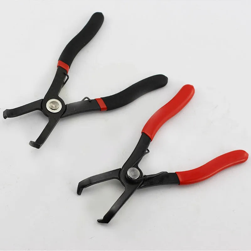 Interior round nail removal pliers with red PVC handles and 50# carbon steel construction