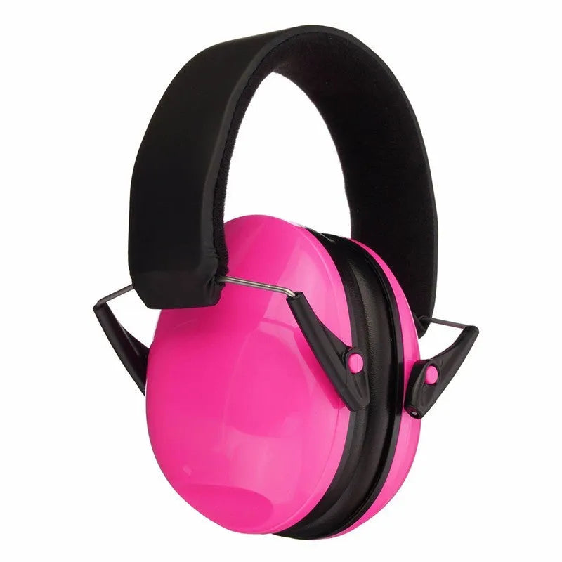 Blue children soundproof earmuffs made of ABS material with thick sponge padding