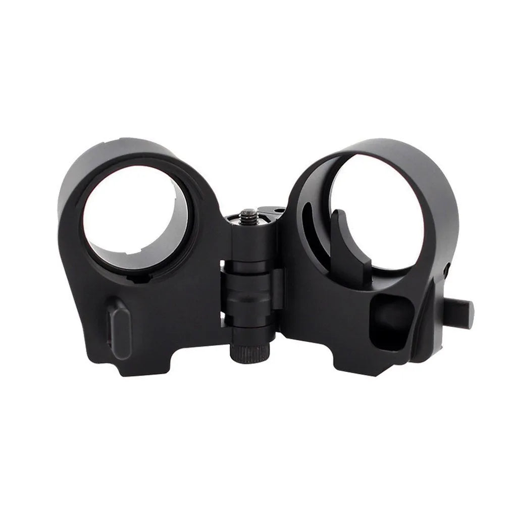Black Third Generation Folding Stock Adapter for AR-15 and AR-10, CNC machined aluminium alloy with DLC finish.