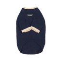 British style wool pet sweater with two-leg design in contrasting colours for fall and winter wear