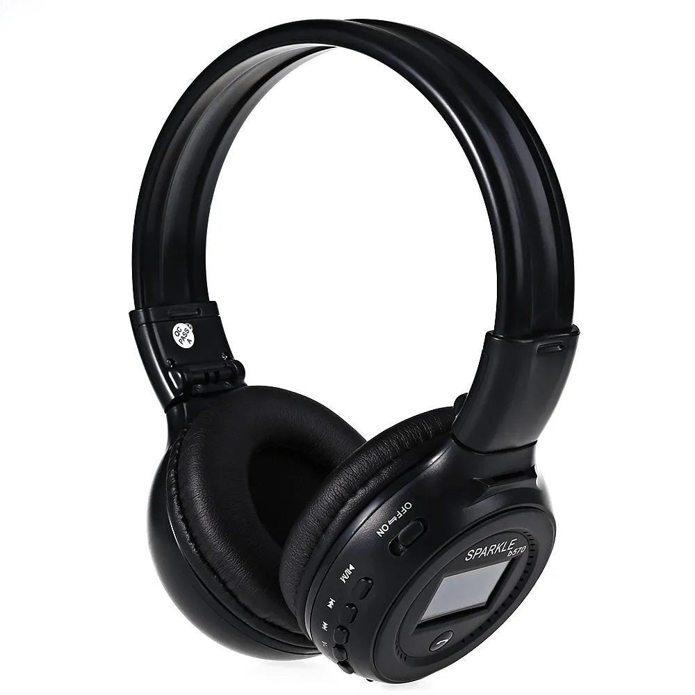 Fanatic ZEALOT B570 Bluetooth headset over ear headband style with 40mm driver in black colour