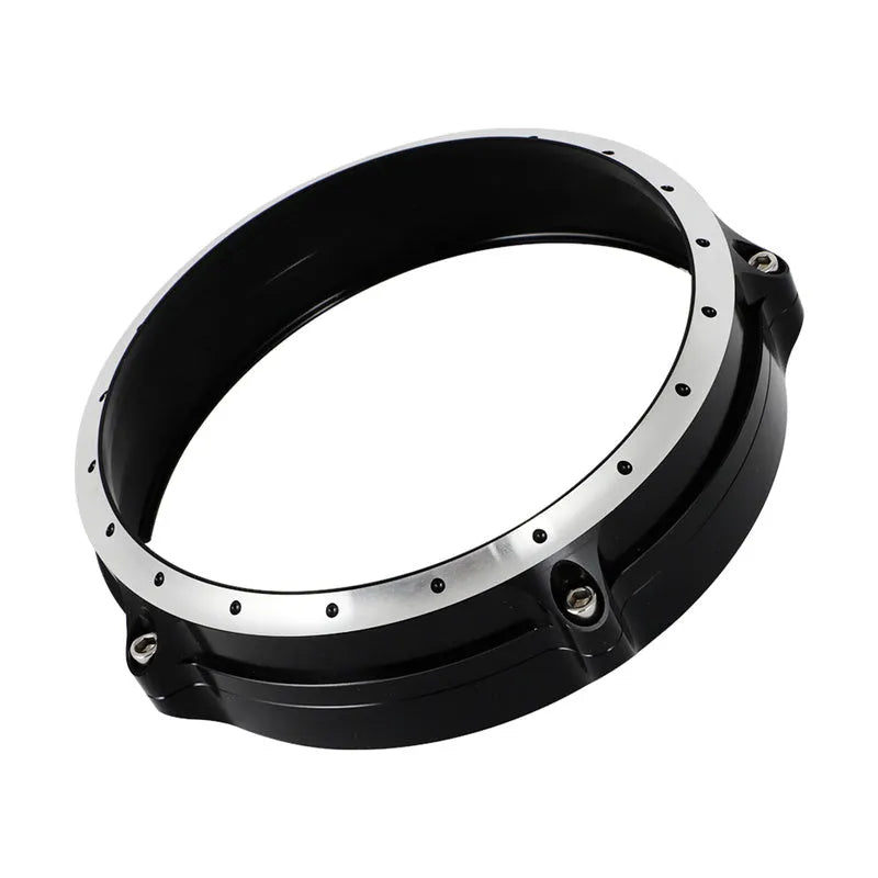 Black CNC aluminium headlight cover for BMW R NineT Scrambler motorcycle 2014-2017 models