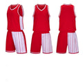 Men's basketball uniform set with quick-dry top and shorts in blue colour.